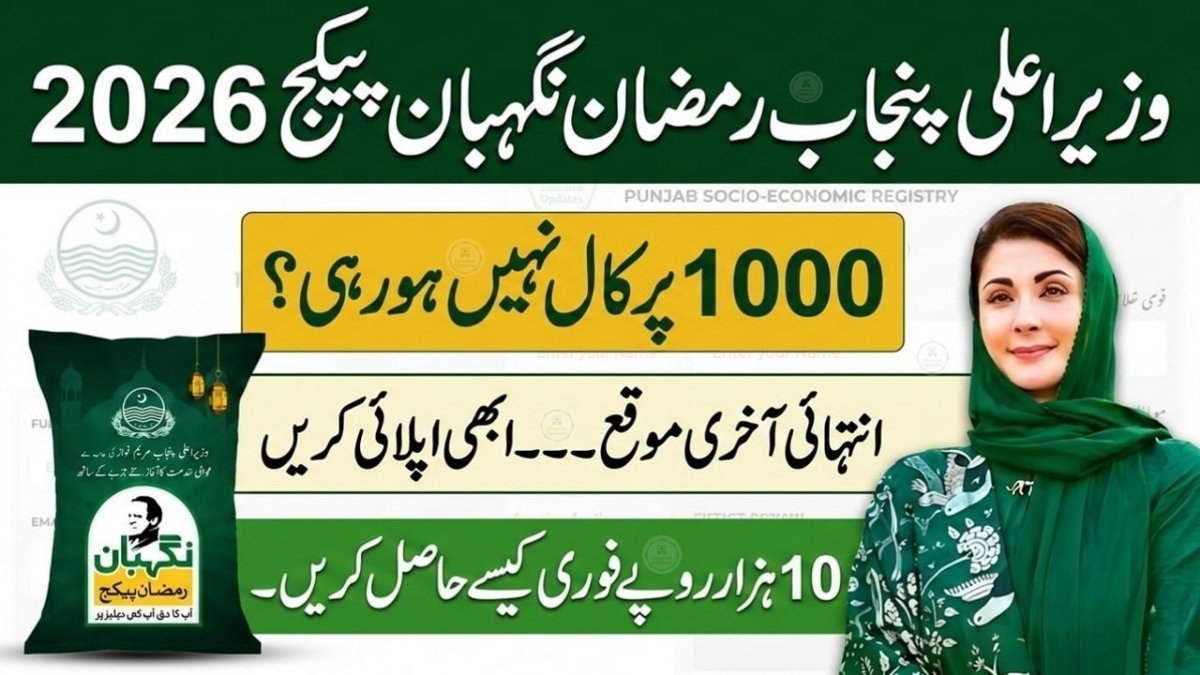 8070 Ramzan Package 2026 CNIC Check Rs 10000 Maryam Nawaz Nigahban Guide