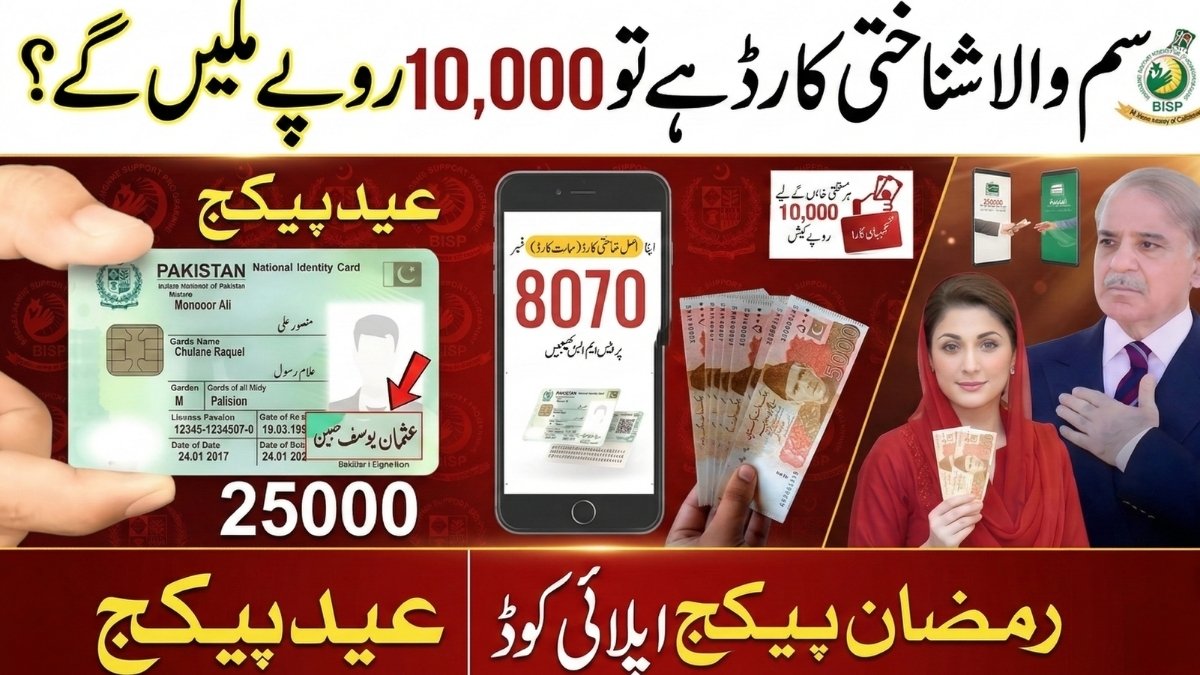8070 Ramzan Package 2026 CNIC check online for Rs 10000 Punjab Ramzan relief payment