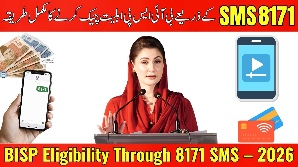 BISP eligibility check through 8171 SMS using CNIC 2026 guide