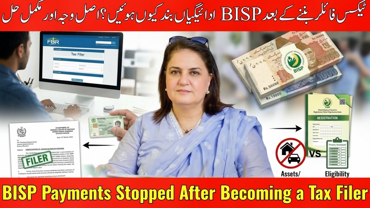 BISP Payments Stopped After Becoming a Tax Filer – Real Reason & Solution