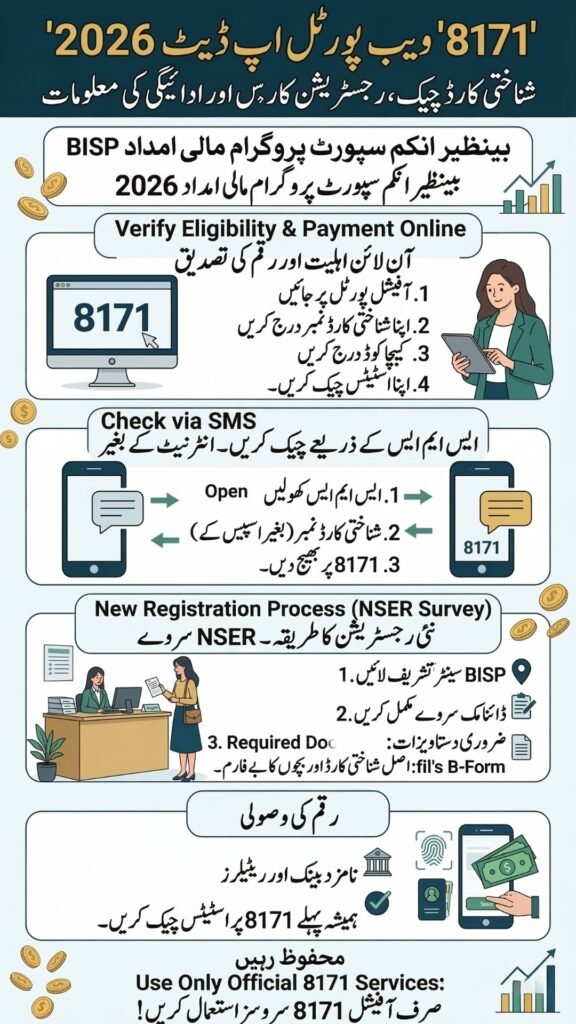 8171 Web Portal Update 2026 CNIC Check Registration and Payment Guide