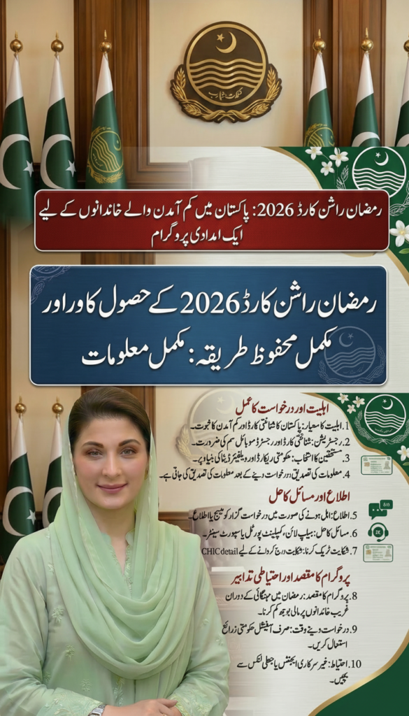 Ramzan Rashan Card How to Register and Track Your Issue in Pakistan