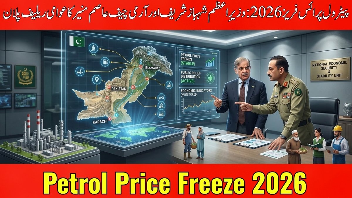 Petrol Price Freeze 2026 in Pakistan relief plan by PM Shehbaz Sharif and COAS Asim Munir